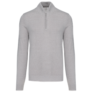 Men's Zip Neck Jumper, miniatyr 3
